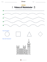Palace of Westminster printable worksheet preview