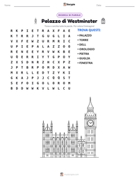 Anteprima della scheda stampabile di Palazzo di Westminster