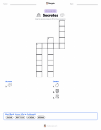 Socrates printable worksheet preview