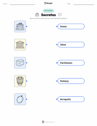 Socrates printable worksheet for kids