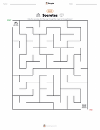 Socrates printable worksheet preview