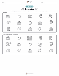 Socrates printable worksheet preview