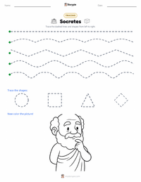 Socrates printable worksheet preview