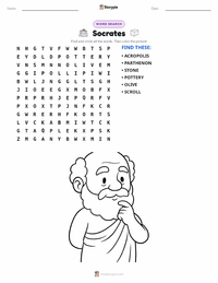 Socrates printable worksheet preview