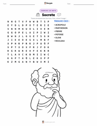 Aperçu de la feuille de travail imprimable Socrate