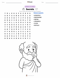Anteprima della scheda stampabile di Socrate