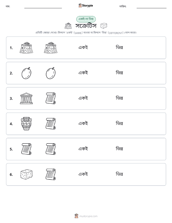 একই বা ভিন্ন