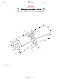 Peloponnesian War printable worksheet preview