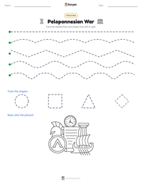 Peloponnesian War printable worksheet preview