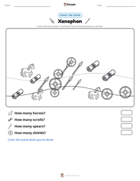 Xenophon printable worksheet preview