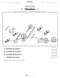 Aperçu de la feuille de travail imprimable Xénophon