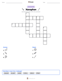 Xenophon printable worksheet preview