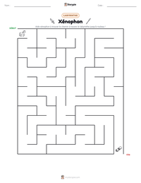 Aperçu de la feuille de travail imprimable Xénophon