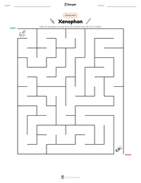 Xenophon afdrukbare werkblad voorbeeld