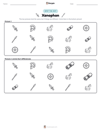 Xenophon printable worksheet preview