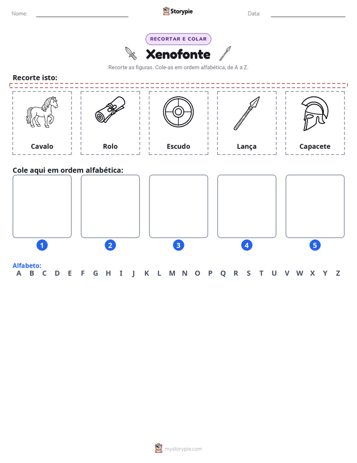 Recortar & Colar Alfabeto