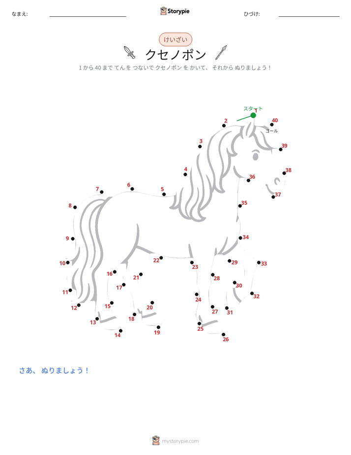 点つなぎ