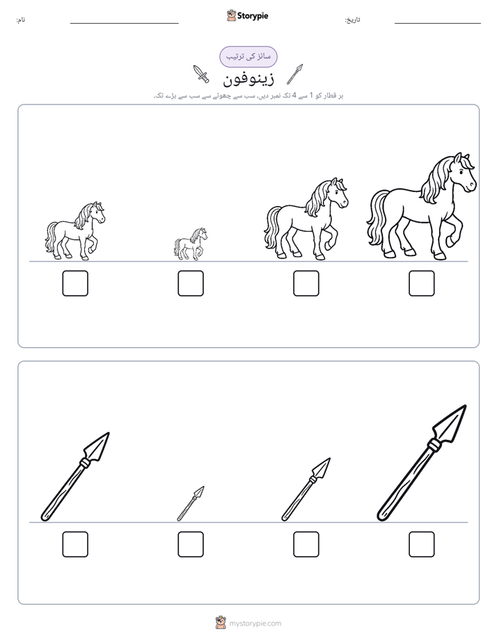 سائز کی ترتیب