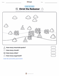 Christ the Redeemer printable worksheet preview