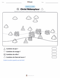 Aperçu de la feuille de travail imprimable Christ Rédempteur