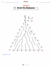 Christ the Redeemer printable worksheet preview
