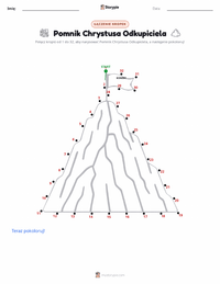 Podgląd drukowalnego arkusza ćwiczeń Chrystus Odkupiciel