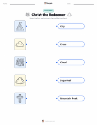 Christ the Redeemer printable worksheet for kids