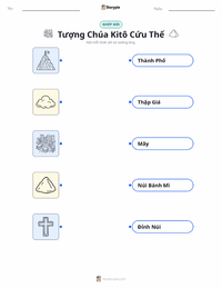 Tài liệu in sẵn Tượng Chúa Cứu Thế cho trẻ em