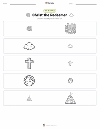 Christ the Redeemer printable worksheet preview