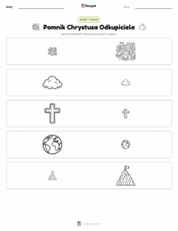 Podgląd drukowalnego arkusza ćwiczeń Chrystus Odkupiciel