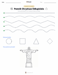 Podgląd drukowalnego arkusza ćwiczeń Chrystus Odkupiciel