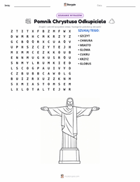 Podgląd drukowalnego arkusza ćwiczeń Chrystus Odkupiciel