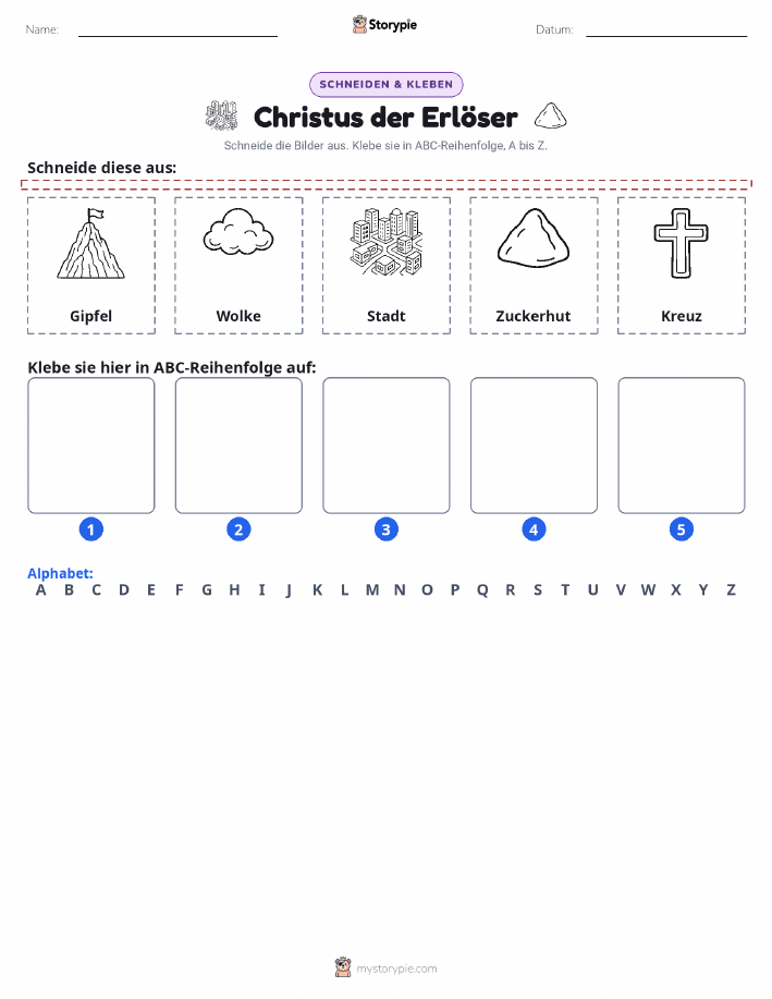 Schneiden & Einfügen Alphabet