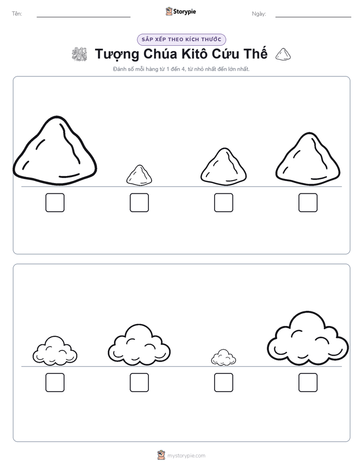Thứ Tự Kích Thước