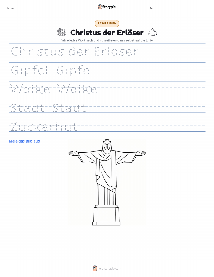 Schreibübung
