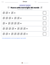 Anteprima della scheda stampabile di Nuove sette meraviglie del mondo