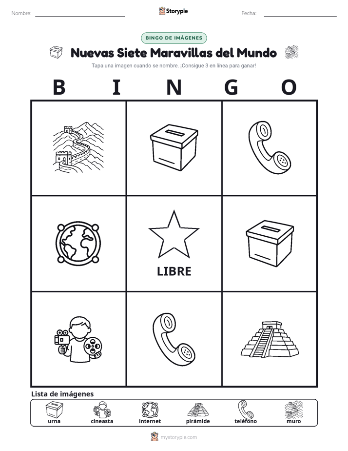 Bingo de Imágenes