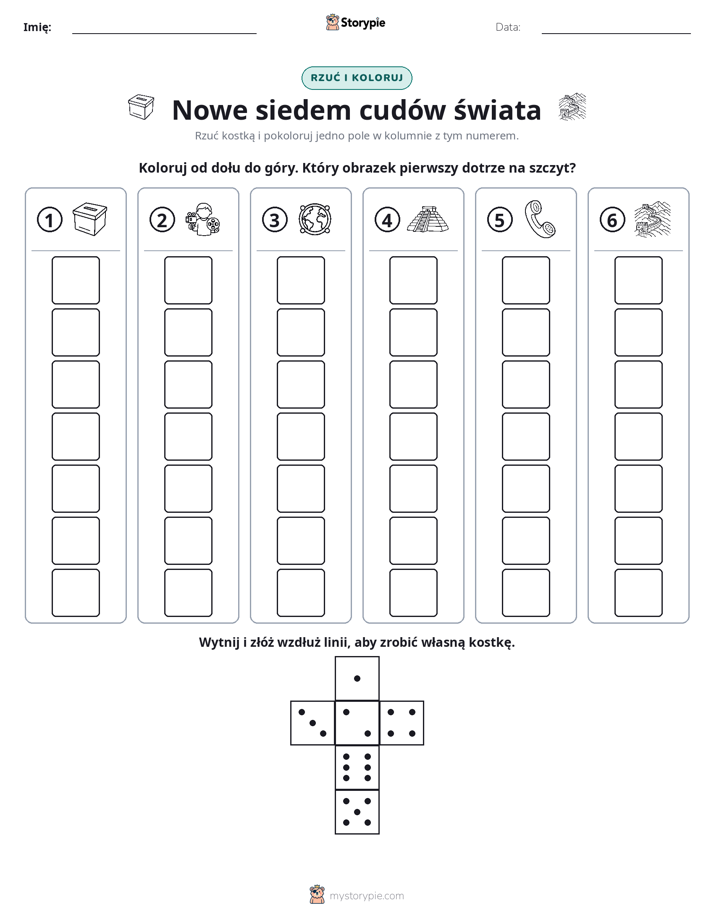 Rzuć i koloruj