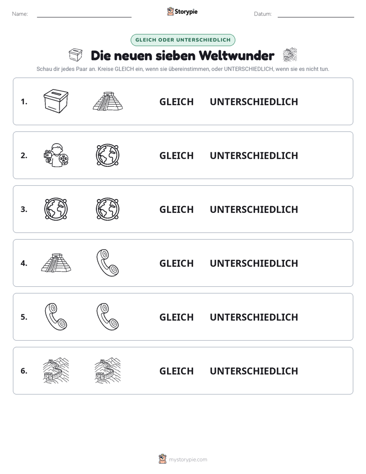 Gleich oder Anders