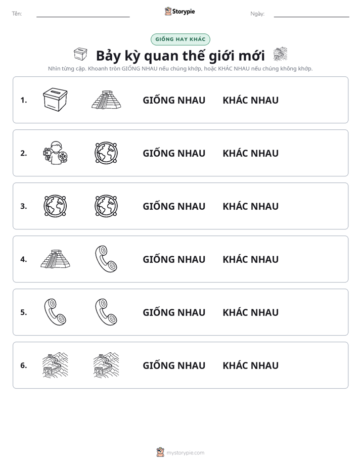 Giống Hay Khác