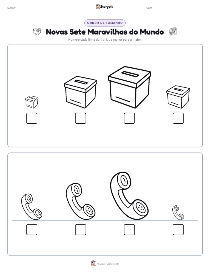 Ordem de Tamanho