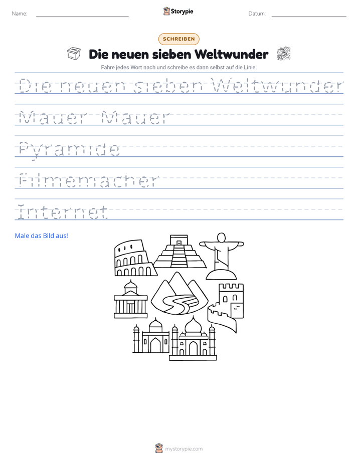 Schreibübung