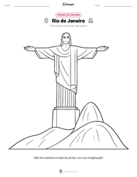 Prévia da folha de atividades imprimível Rio de Janeiro