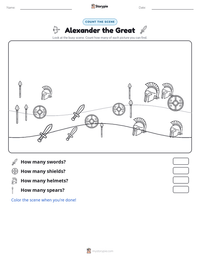 Alexander the Great printable worksheet preview