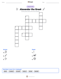 Alexander the Great printable worksheet preview