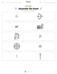Alexander the Great printable worksheet preview