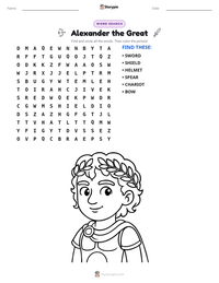 Alexander the Great printable worksheet preview