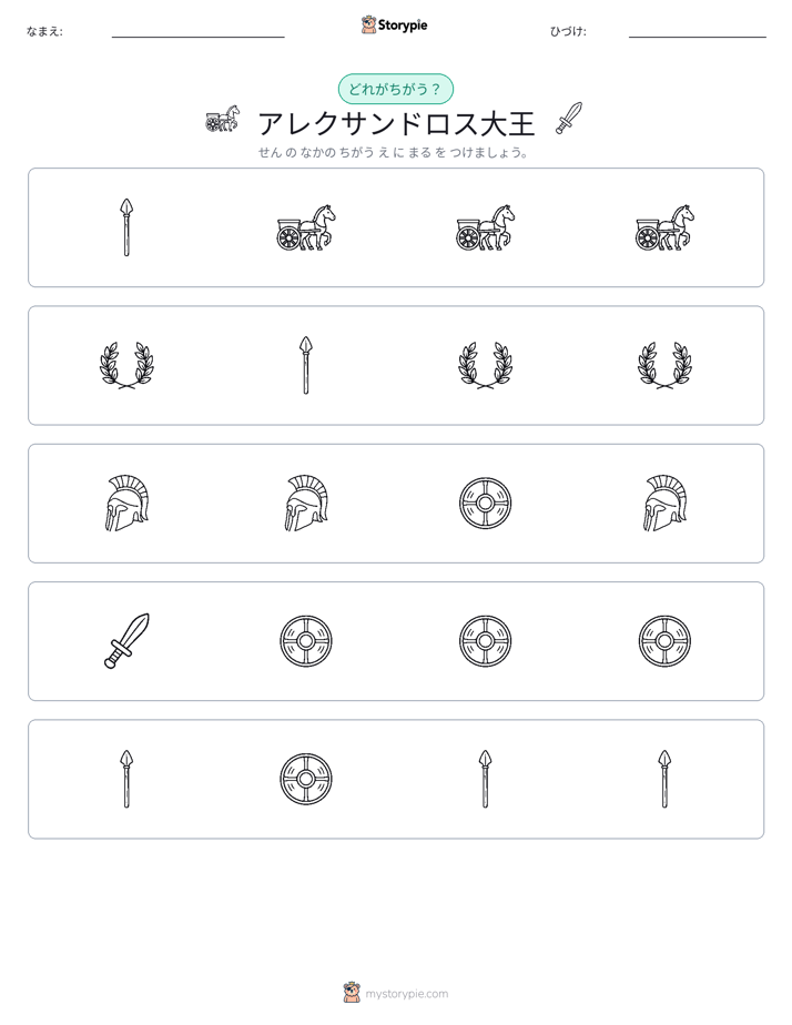 異なるものを見つけよう