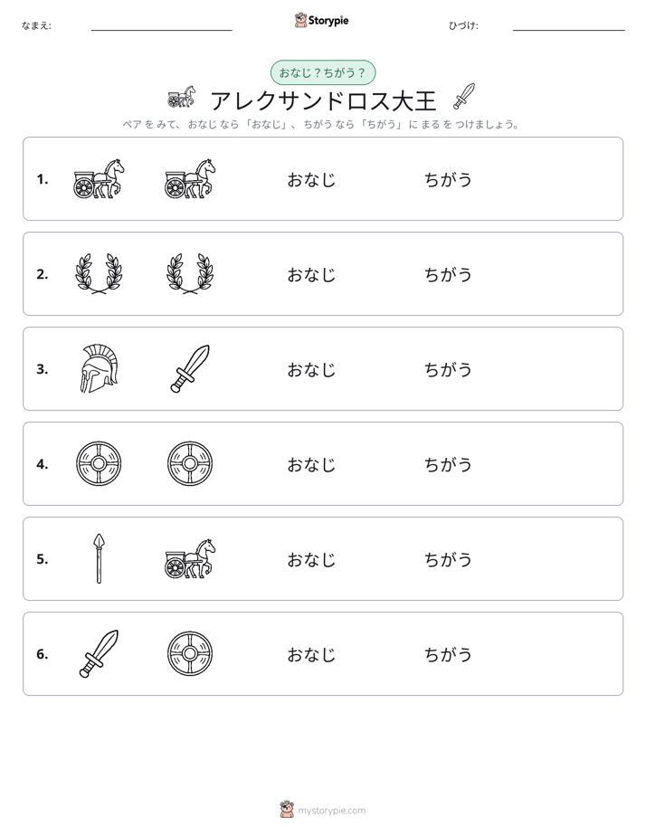 同じか違うか