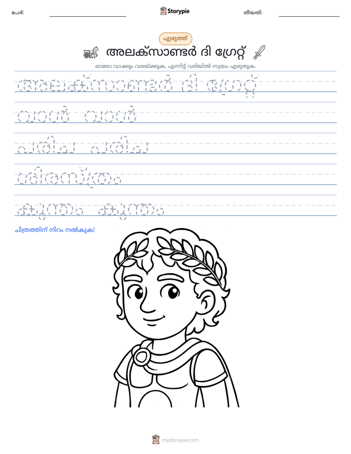 എഴുത്ത് പരിശീലനം